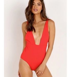 NWT $240 MARA HOFFMAN AUDREY VITALITY RED